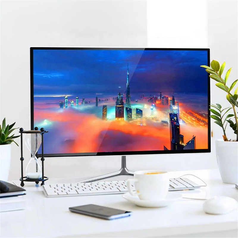 Cheap I3 I5 I7 Thin Touch Panel Office Home Ai0 Desktop Computers 24 Inch IPS RAM 8GB ROM 500GB All in One PC