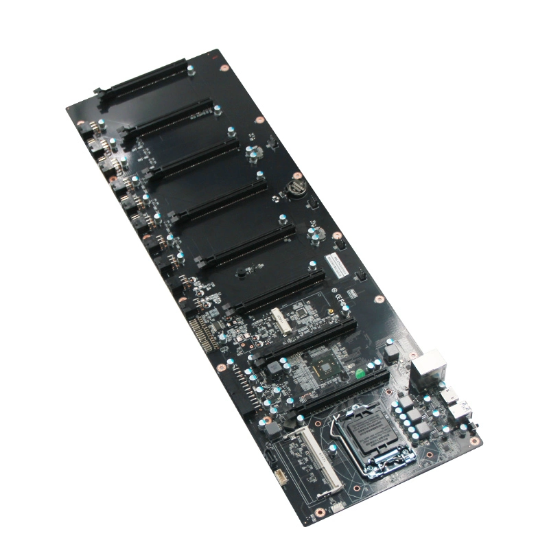 Mainboard 8 GPU DDR3 SATA Msata COM LGA 1150 Motherboard HD 1LAN 4USB ATX Power Supply 1pcie 16X Mini PC Barebone