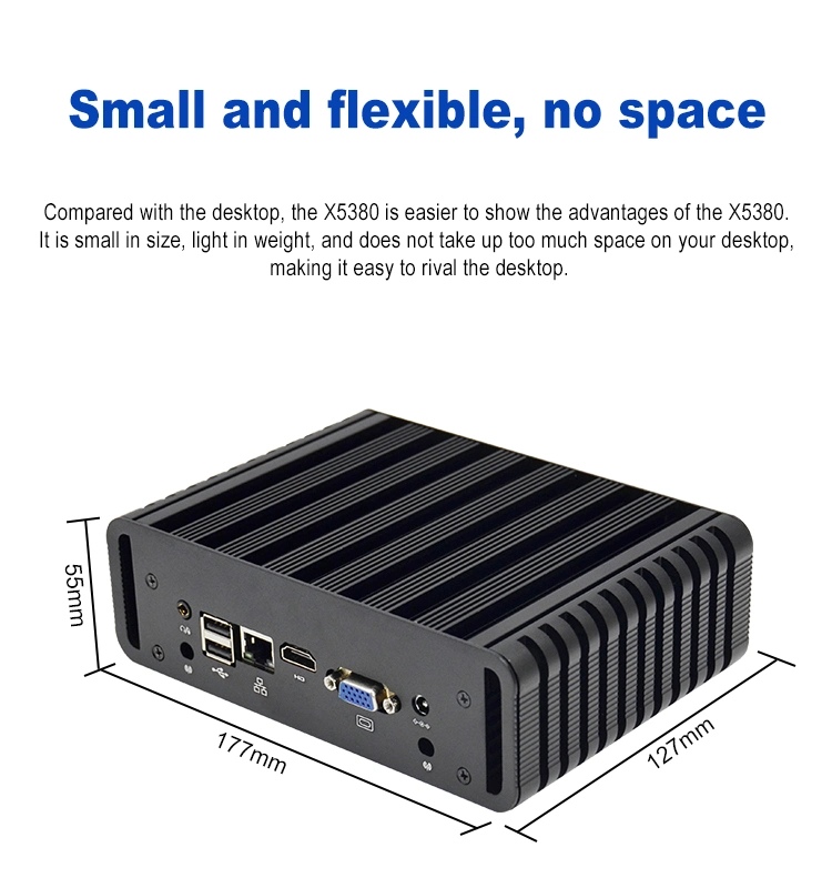 Low Cost Mini PC Core I3 I5 I7 Gaming Fanless Micro Computer Windows10 Linux Mini Computer Fanless PC