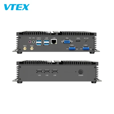 Nuc PC Core I3-5005u I5-4200u I7-5500u Dual LAN WiFi DDR3l Linux Win10 Dissipation thermique silencieuse Mini PC industriel sans ventilateur