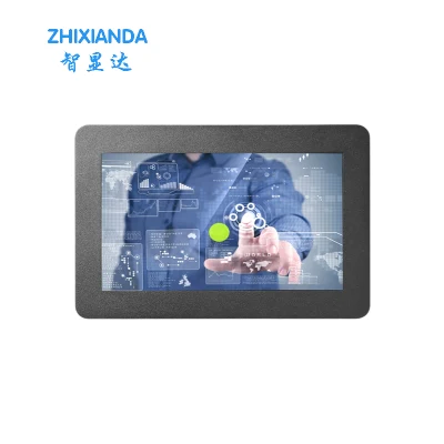 Zhixianda 8 pouces 1280 * 720 moniteur industriel intégré tactile capacitif à écran large