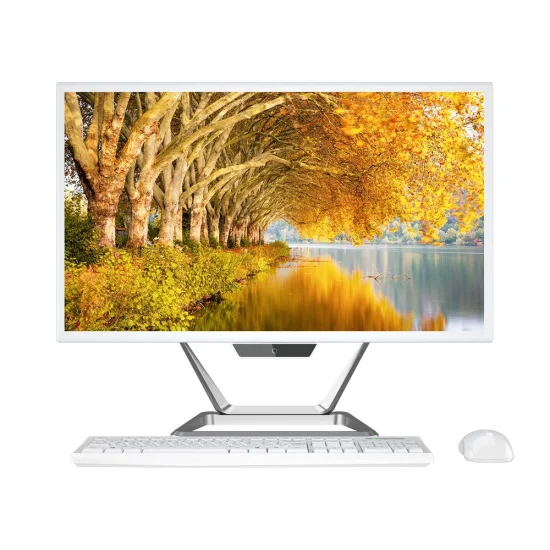 Ordinateurs de bureau 1920 * 1080 HD Panneau LED Core I3 I5 I7 Ordinateur de bureau tout en un PC de 21,5 pouces