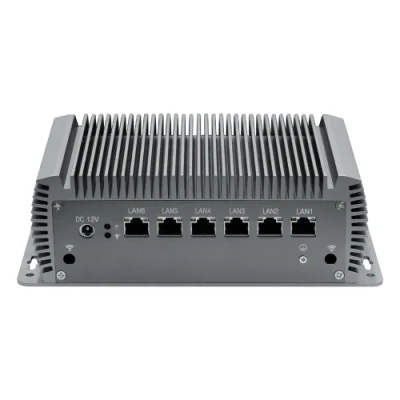 LAN * 6 WiFi * 2 DC12V ou prise en charge personnalisée Windows/Linux/Android Mini PC industriel sans ventilateur intégré I7