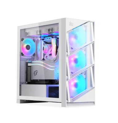 Segotep Kl Aeolus ATX Boîtier pour ordinateur de jeu, carte graphique Rtx4000 et processeur de 13e génération, prise en charge du double refroidisseur d'eau 360, boîtier pour PC de jeu de bureau, Gamer Chassic, PC