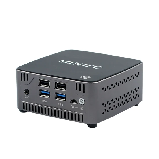 Gagnez 10 Mini PC DDR4 SATA SSD petit ordinateur double LAN HD Minidp type-c 2USB antenne intégrée Mini PC industriel